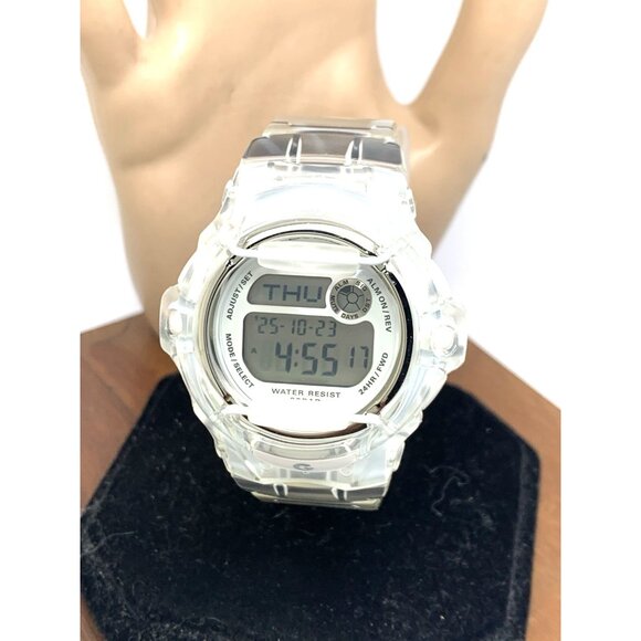 Casio Women's Watch Baby-G BG169R-7BM Quartz Digital Clear Resin Band 3252 38mm - Picture 13 of 14